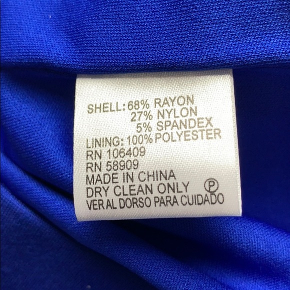 Cobalt blue Antonio Melani knit dress size 8 - Picture 7 of 8